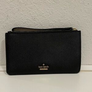 Kate Spade Black Wallet with Gold Logo Wallet